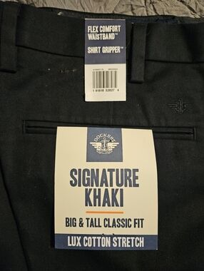 Dockers Navy Khakis 46x30 NWT Big & Tall Classic Fit